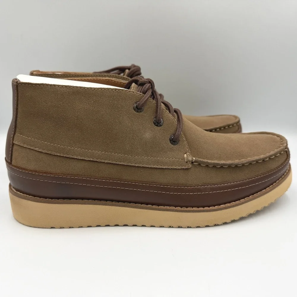 Dockers Calgary Supreme Comfort Boots Mens Taupe Moc Toe Chukka 9.5 **NEW**
